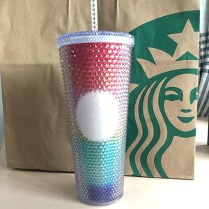 Starbucks tumbler, studded beautiful colors!
